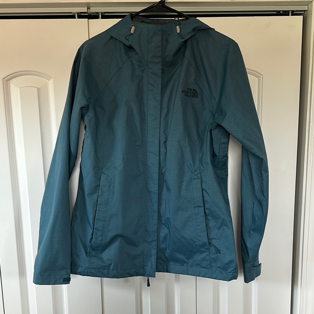 The North Face Women's Blue Rain Coat